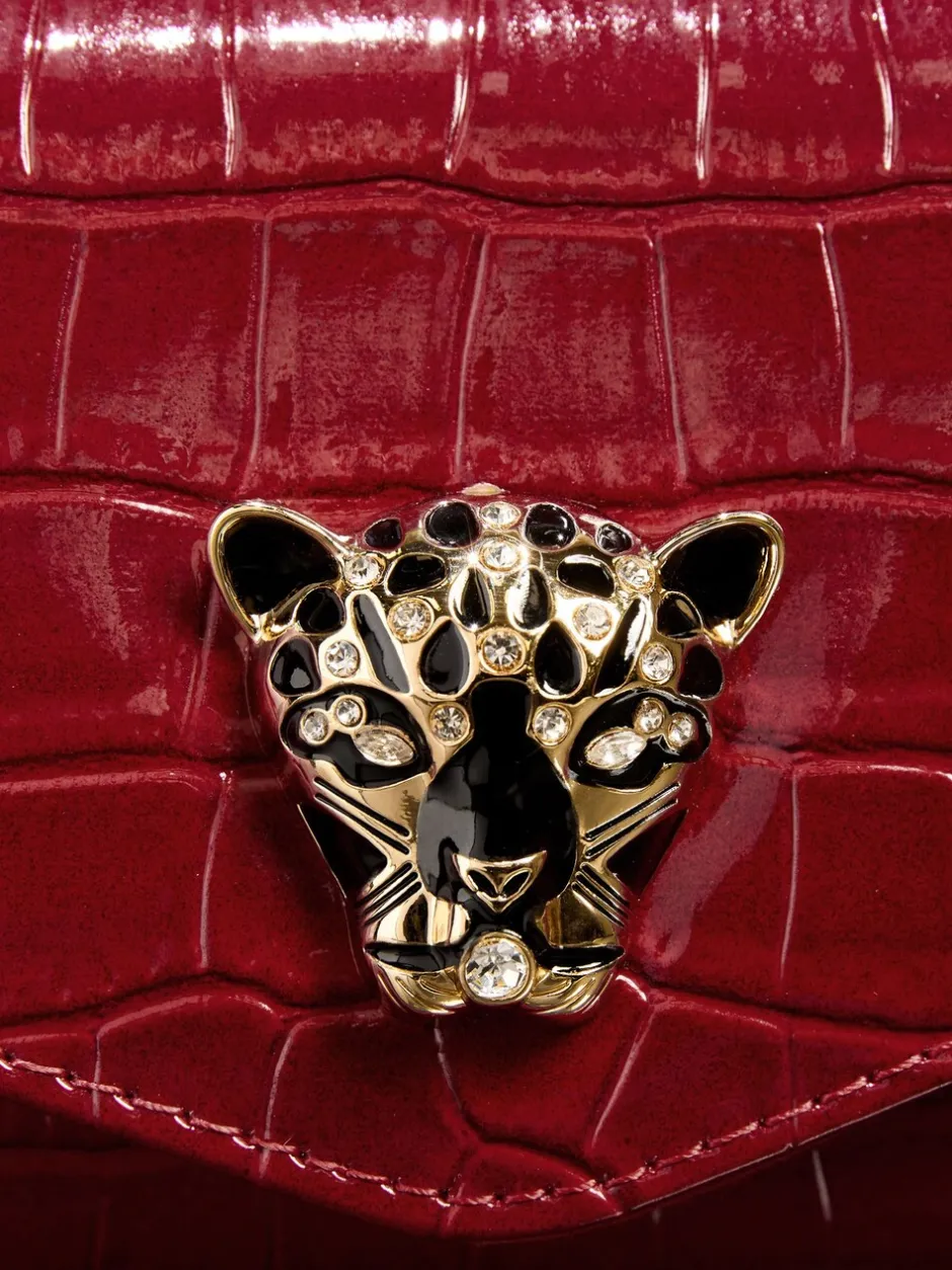 Tassen En Portemonnees*Lipsy Rood met krokodillenleereffect - Clutch Bag
