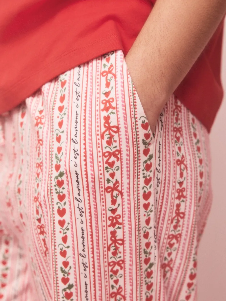 Pyjama's|Alle Nacht- En Loungekleding|Next Rood met print - Pyjama met korte mouwen