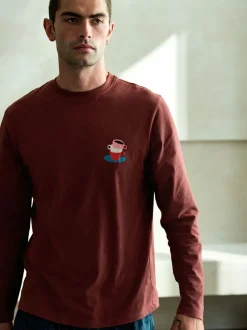 Pyjama's|Loungewear*Next - Graphic Long Sleeve Jersey Pyjamas Set Rood/blauw