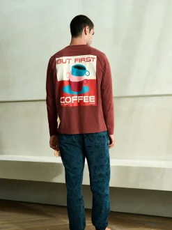 Pyjama's|Loungewear*Next - Graphic Long Sleeve Jersey Pyjamas Set Rood/blauw