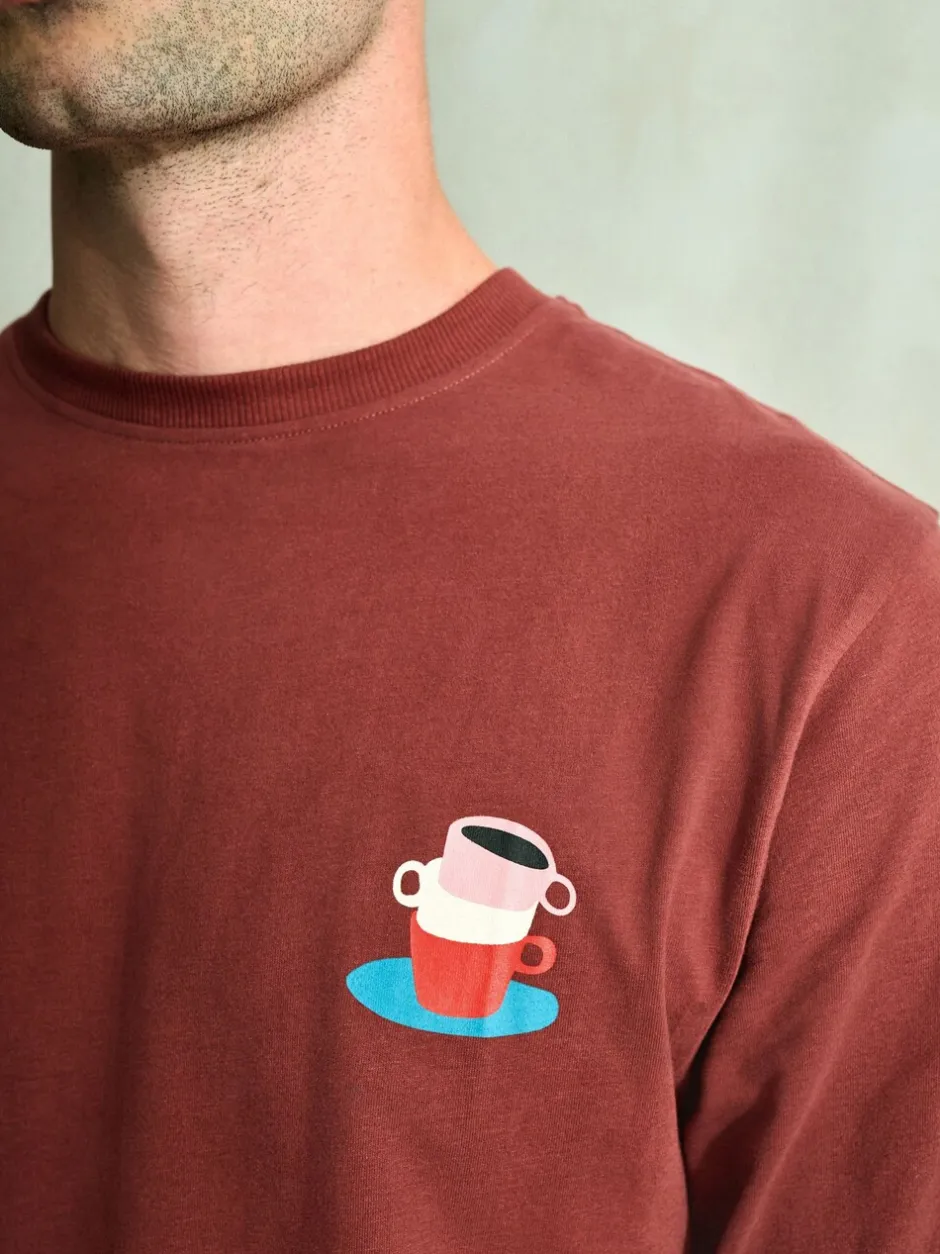 Pyjama's|Loungewear*Next - Graphic Long Sleeve Jersey Pyjamas Set Rood/blauw