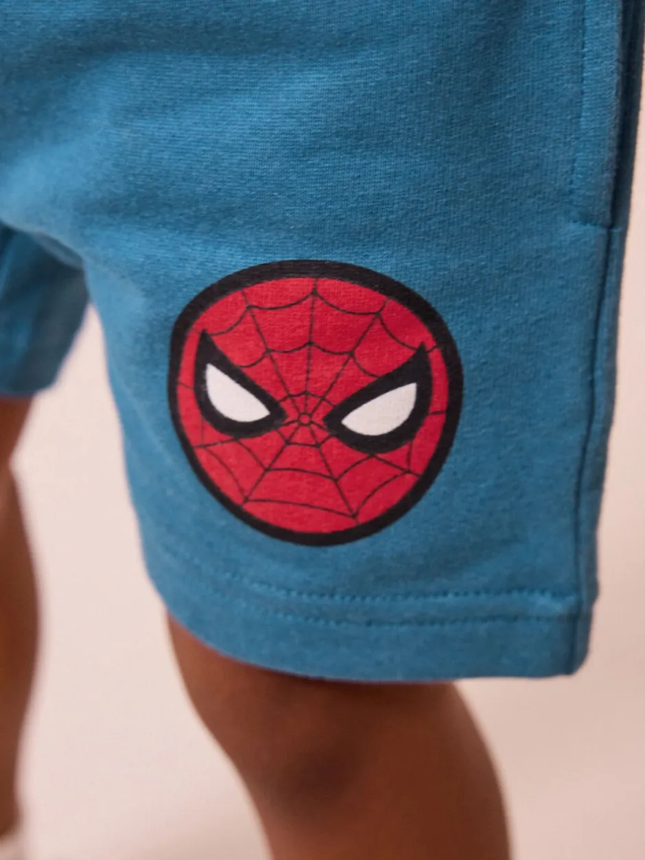 Shorts|Next Rood/blauw - Spider-Man T-shirt en shorts set (3mnd -8jr)
