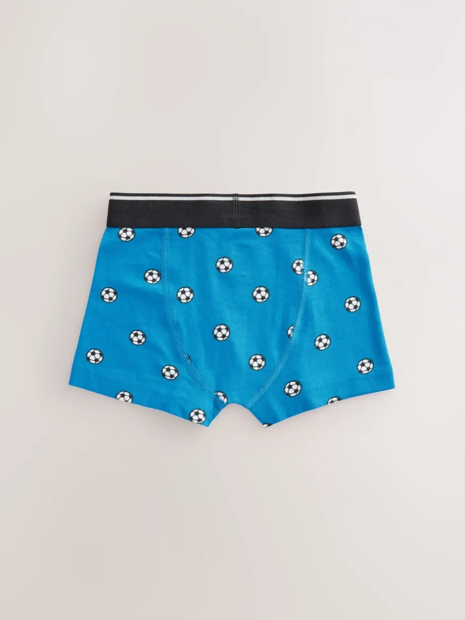 Ondergoed*Next - Junior karakter trunks 5 verpakking (1,5-16jr) Rood/blauw voetbal