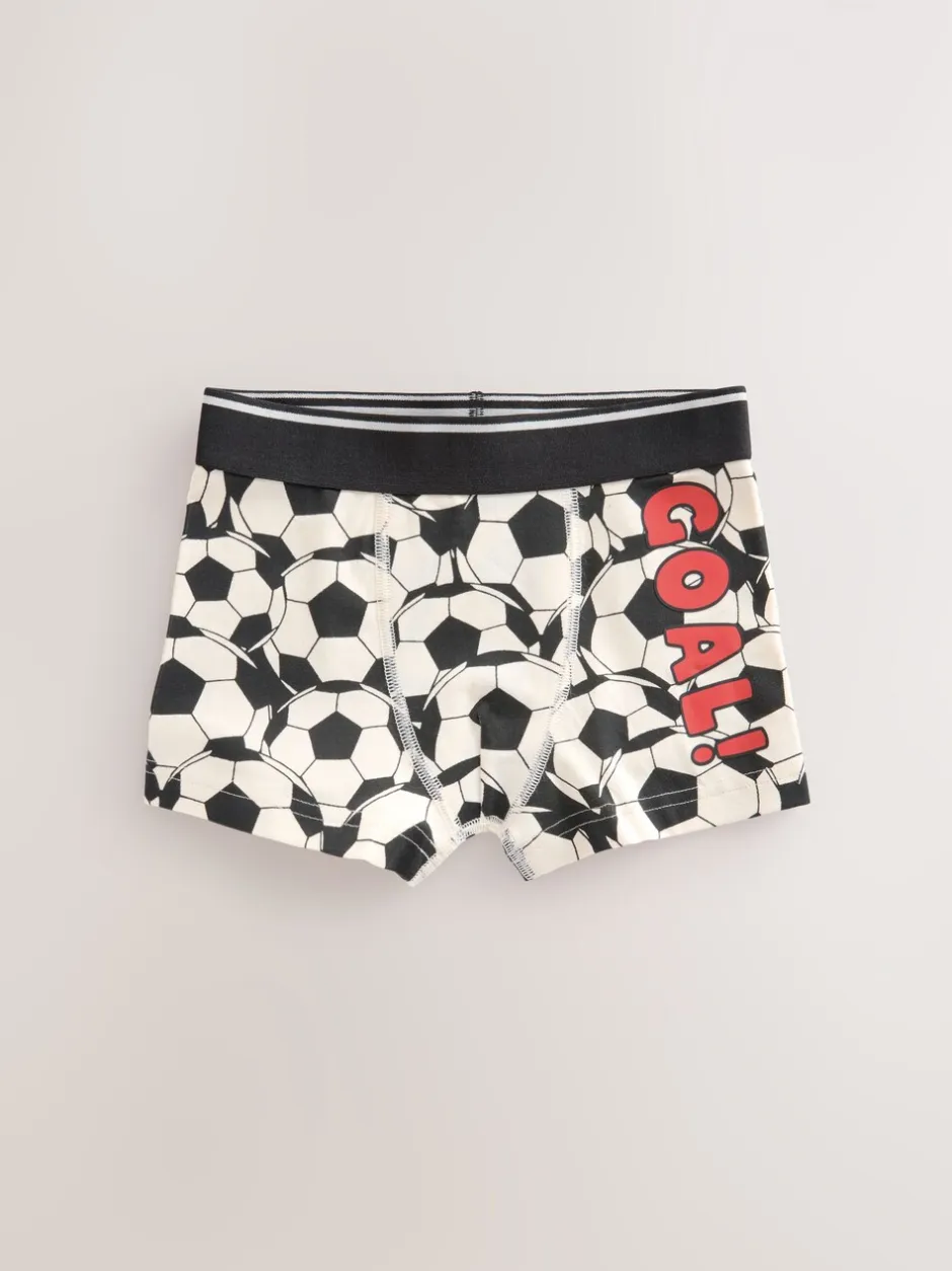 Ondergoed*Next - Junior karakter trunks 5 verpakking (1,5-16jr) Rood/blauw voetbal