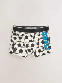 Ondergoed*Next - Junior karakter trunks 5 verpakking (1,5-16jr) Rood/blauw voetbal
