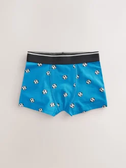 Ondergoed*Next - Junior karakter trunks 5 verpakking (1,5-16jr) Rood/blauw voetbal