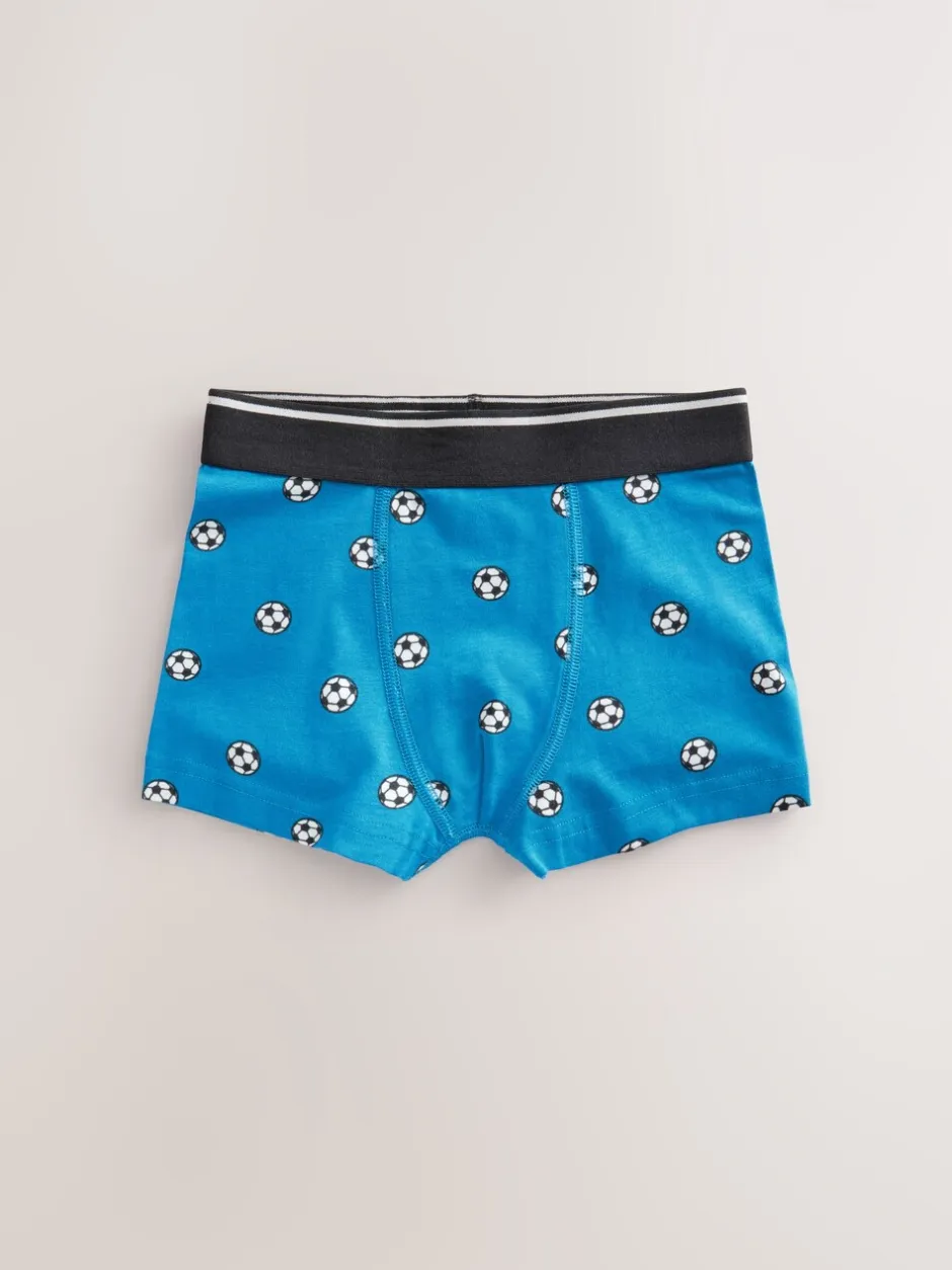 Ondergoed*Next - Junior karakter trunks 5 verpakking (1,5-16jr) Rood/blauw voetbal