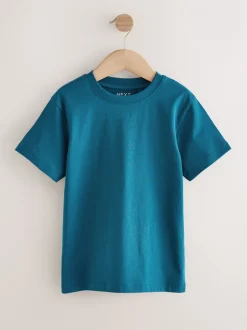 T-Shirts|Tops*Next Rood/blauw/marineblauw/Naturel - Set van 4 T-shirts met korte mouwen (3-16 jr)