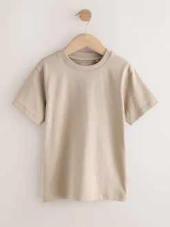 T-Shirts|Tops*Next Rood/blauw/marineblauw/Naturel - Set van 4 T-shirts met korte mouwen (3-16 jr)