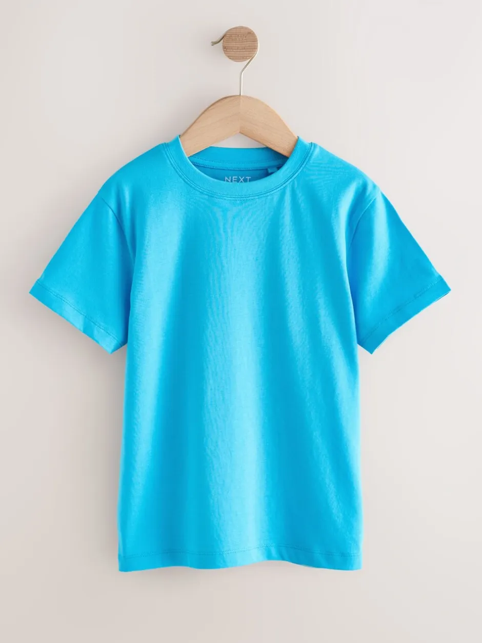 T-Shirts|Tops*Next Rood/blauw/marineblauw/Naturel - Set van 4 T-shirts met korte mouwen (3-16 jr)