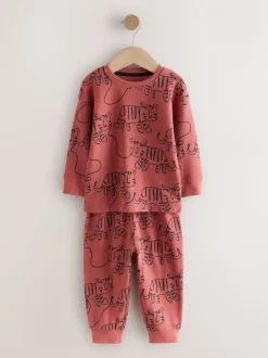 Multipacks|Pyjama's|Next Rood/blauw/paars - Oversized fit Pyjamas 3 Pack (9mths-10yrs)