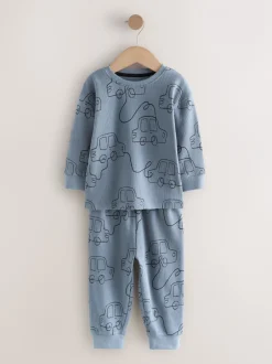Multipacks|Pyjama's|Next Rood/blauw/paars - Oversized fit Pyjamas 3 Pack (9mths-10yrs)