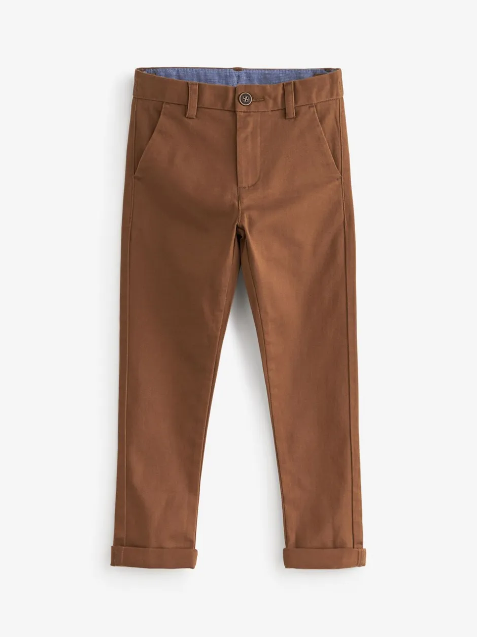 Broeken En Chino's*Next Roodbruin/lichtbruin - Stretchy chino's (3-17jr)