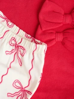 Sets En Combisets|Truien En Breisels|Next - Baby Strik Sweater en Leggings Set 2 Pieces (0mnd-2jr) Rood/crèmekleurig