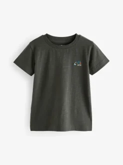 Tops|T-Shirts*Next Rood/groen - Set van 5 T-shirts met korte mouwen (3mnd-7jr)