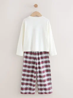 Nachtkleding En Pyjama's|Pyjama's*Next Rood/groene strikruit - Kerstmis geweven onderkant pyjama's (2-16jr)