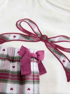 Nachtkleding En Pyjama's|Pyjama's*Next Rood/groene strikruit - Kerstmis geweven onderkant pyjama's (2-16jr)