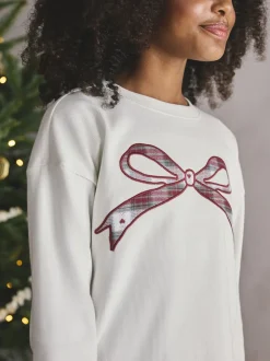 Nachtkleding En Pyjama's|Pyjama's*Next Rood/groene strikruit - Kerstmis geweven onderkant pyjama's (2-16jr)