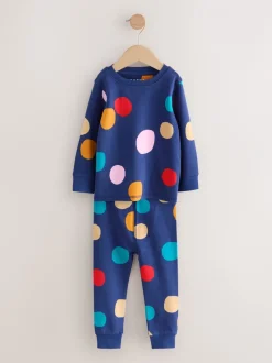 Multipacks|Nachtkleding En Pyjama's|Next - Verpakking van 3 knusse pyjama's (9 mnd-9 jr) Rood/marineblauw hondenapplicatie