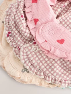 Slabbetjes*Next - Verpakking met 3 babyslabbetjes Rood/roze