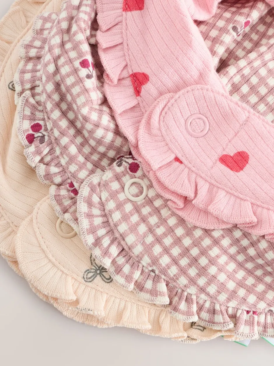 Slabbetjes*Next - Verpakking met 3 babyslabbetjes Rood/roze