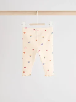 Tops|Tops|Next - 2 -delige babyset van top en legging (0mnd -2jr) Roomkleurig met vrolijke figuurtjes