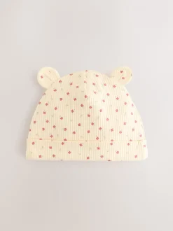 Mutsjes En Antikrabwantjes|Mutsen, Handschoenen En Sjaals*Next Roze - 4 -delige Baby Muts en Slabbetjes Set (0-18mnd)