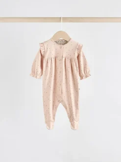 Babypakjes En Babypyjama's|Next Roze - 3 Pack Baby slaappakjes met bijpassende tulbanden (0mnd-2jr)