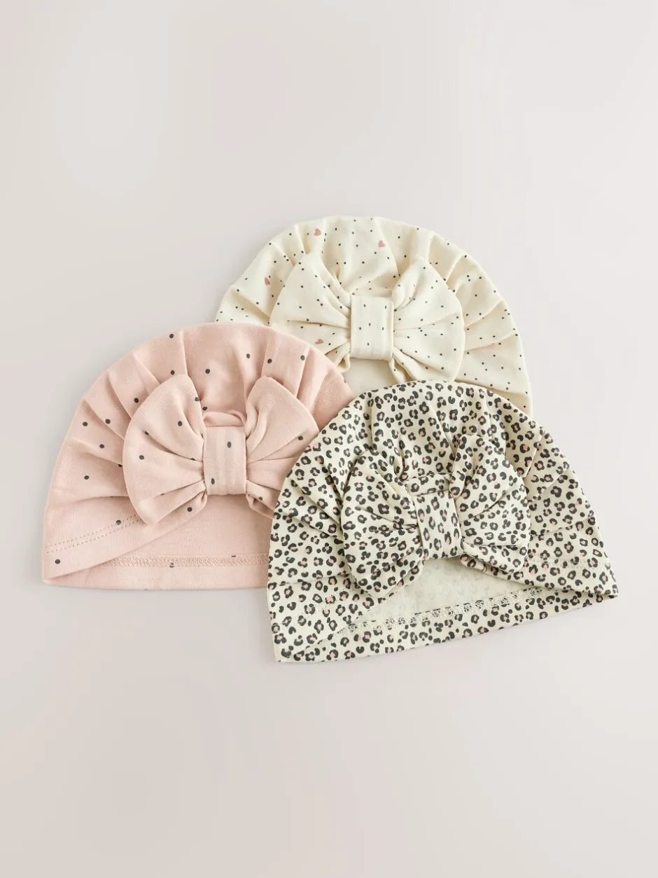 Babypakjes En Babypyjama's|Next Roze - 3 Pack Baby slaappakjes met bijpassende tulbanden (0mnd-2jr)