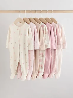 Babypakjes En Babypyjama's*Next Roze - 7 Pack Baby slaappakken (0mnd-3jr)