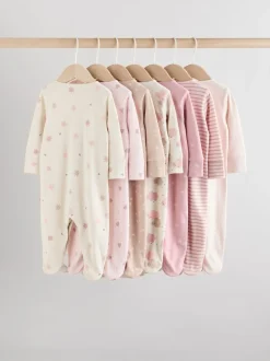 Babypakjes En Babypyjama's*Next Roze - 7 Pack Baby slaappakken (0mnd-3jr)