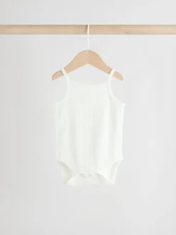 Rompertjes En Hemdjes|Next - 5 Pack Vest Pointelle Baby Bodysuits Roze