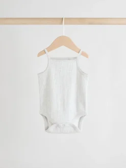 Rompertjes En Hemdjes|Next - 5 Pack Vest Pointelle Baby Bodysuits Roze