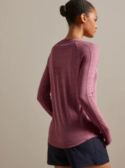 Sportkleding|Next Roze - Actieve lichte top met lange mouwen