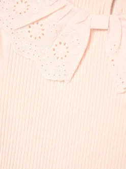 Overhemden En Blouses*Angel & Rocket - Elise Bow Collar Long Sleeve Blouse Roze