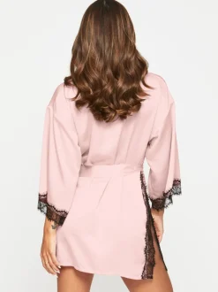 Badjassen*Ann Summers - Cherryann satijnen kimono Roze