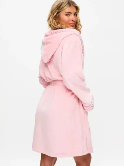 Badjassen|Ann Summers - Signature Sparkle Fluffy Robe Roze
