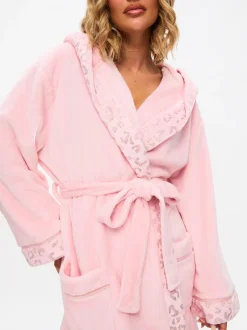 Badjassen|Ann Summers - Signature Sparkle Fluffy Robe Roze