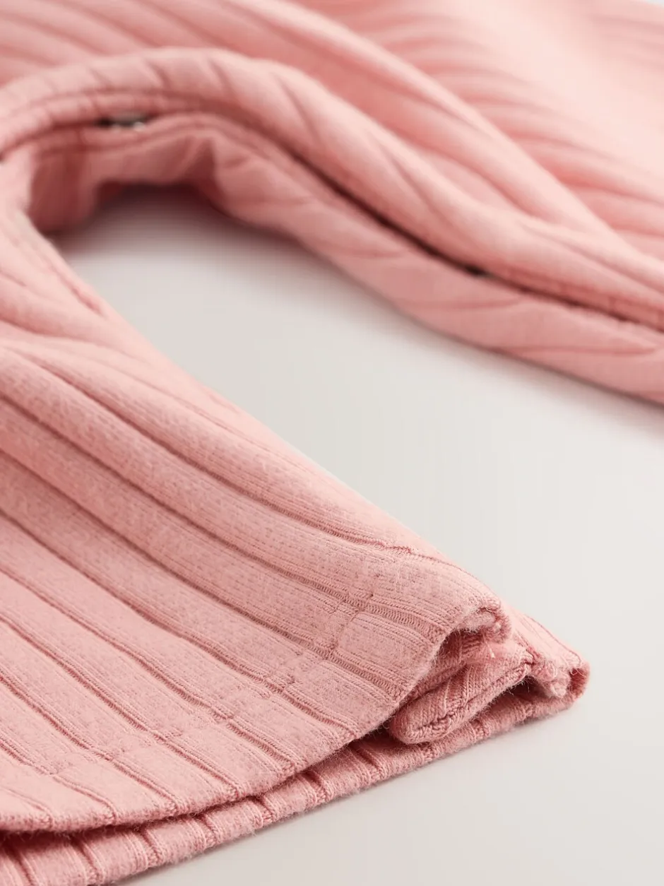 Tuinbroeken*Next - Baby Jersey Bretelbroeken en Bodysuit 2 Pieces Set (0mnd-2jr) Roze