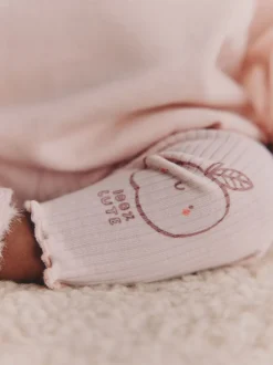 Truien En Breisels|Sweaters En Hoody´S|Next - Baby Sweatshirt and Leggings 2 Piece Set (0mths-2yrs) Roze