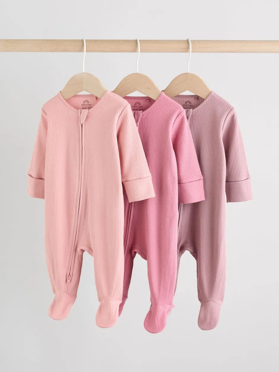 Babypakjes En Babypyjama's*Next Roze - Babypyjama's met tweewegrits (0-2jr)