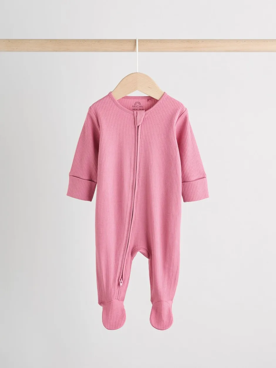 Babypakjes En Babypyjama's*Next Roze - Babypyjama's met tweewegrits (0-2jr)