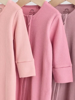Babypakjes En Babypyjama's*Next Roze - Babypyjama's met tweewegrits (0-2jr)