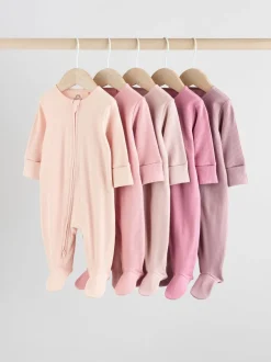 Babypakjes En Babypyjama's|Next Roze - Babypyjama's met tweewegrits (0-2jr)