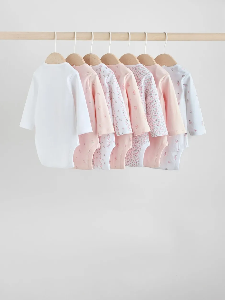 Rompertjes En Hemdjes*Next Roze - Babyrompertjes met lange mouwen