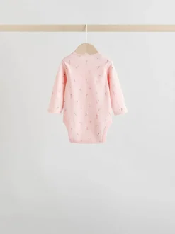 Rompertjes En Hemdjes|Next Roze - Babyrompertjes met lange mouwen