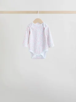 Rompertjes En Hemdjes|Next Roze - Babyrompertjes met lange mouwen
