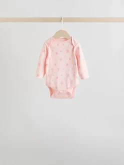 Rompertjes En Hemdjes|Next Roze - Babyrompertjes met lange mouwen