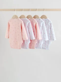 Rompertjes En Hemdjes|Next Roze - Babyrompertjes met lange mouwen