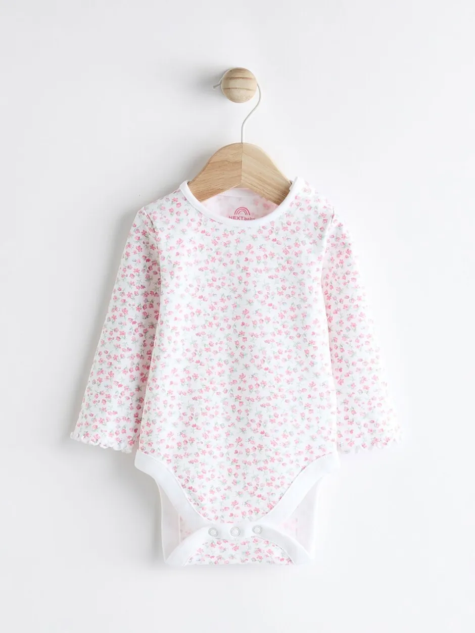 Rompertjes En Tuinbroeken|Tuinbroeken*Next Roze - Babyset van tuinbroek en rompertje met lange mouwen (0 mnd - 2 jr)